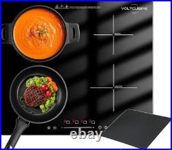 24 Inch Built-in Induction Cooktop, 4 Burner 6600W Electric Cooktop
