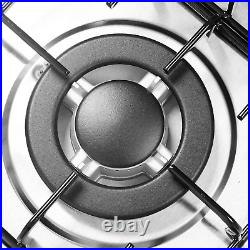 24? X20? Built in Gas Cooktop 4 Burners Stainless Steel Stove with NG/LPG Convers