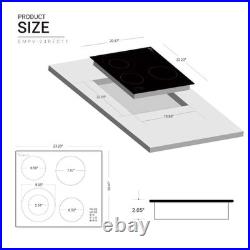 24 in. Smooth Surface Radiant Electric Cooktop in Black with 4 Elements 24 in. Smooth Surface Radiant Electric Cooktop in Black with 4 Elements
