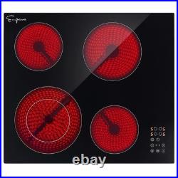 24 in. Smooth Surface Radiant Electric Cooktop in Black with 4 Elements 24 in. Smooth Surface Radiant Electric Cooktop in Black with 4 Elements