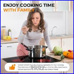 24 inch 4 Burners Cooktop, 220V Electric Stove Burner Built-in Electric Burners
