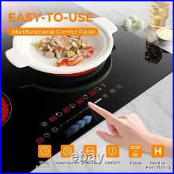 24 inch 4 Burners Cooktop, 220V Electric Stove Burner Built-in Electric Burners