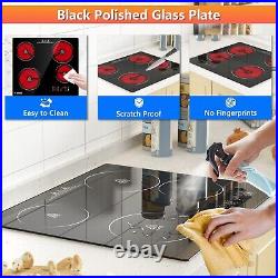 24 inch 4 burners Electric Cooktop Gas Stove Top 9 Power Levels 220V-240V 6000W