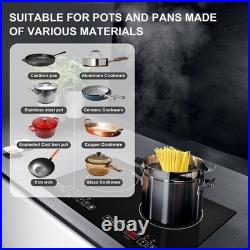 24 inch Built-in Electric Cooktop Radiant Ceramic Cooktop 2 Burners 4000W