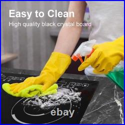 24 inch Built-in Electric Cooktop Radiant Ceramic Cooktop 2 Burners 4000W