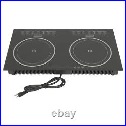 2400W 110V Electric 2-Burners Built in Dual Induction Cooker Cooktop Countertop 2400W 110V Electric 2-Burners Built in Dual Induction Cooker Cooktop Countertop