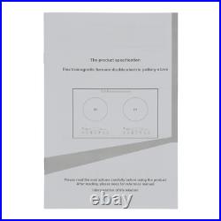 2400W 110V Electric 2-Burners Built in Dual Induction Cooker Cooktop Countertop 2400W 110V Electric 2-Burners Built in Dual Induction Cooker Cooktop Countertop