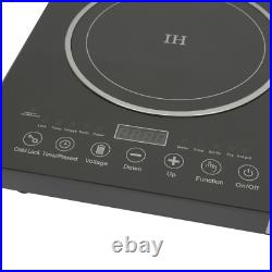2400W 110V Electric 2-Burners Built in Dual Induction Cooker Cooktop Countertop 2400W 110V Electric 2-Burners Built in Dual Induction Cooker Cooktop Countertop