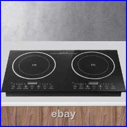 2400W 2 Burners Cooktop Stove Electric Induction/Ceramic Cooker Countertop 110V 2400W 2 Burners Cooktop Stove Electric Induction/Ceramic Cooker Countertop 110V