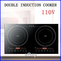 2400W Electric Dual Induction Cooker Portable Burner Cooktop Digital Hot Plate