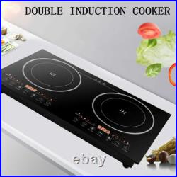 2400W Portable Induction Cooktop Countertop Dual Cooker Burner Stove Hot Plate