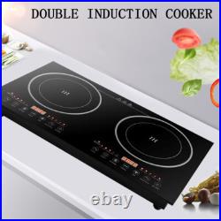 2400W Portable Induction Cooktop Countertop Dual Cooker Burner Stove Hot Plate