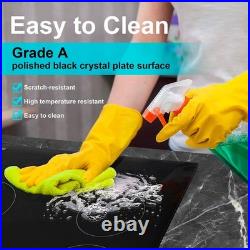 24in Built-in Electric Cooktop Radiant Ceramic Cooktop 4 Burners 220V 6800W