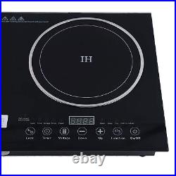 2600W Electric Induction Ceramic Cooktop Double Burners Cooker Stove Hot Plate