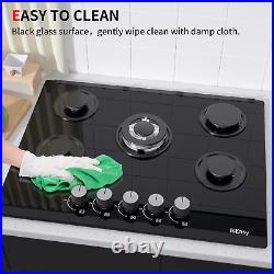 27 inch 5 Burner Built-In Stove Top Gas Cooktop Easy to Clean Gas Cooking LPG/NG