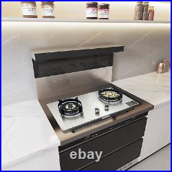 28 Cooktop 2 Burners Built-In Natural Gas Cooker Gas Stove Kitchen Household US