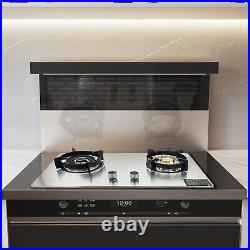 28 Cooktop 2 Burners Built-In Natural Gas Cooker Gas Stove Kitchen Household US