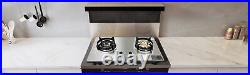 28 Cooktop 2 Burners Built-In Natural Gas Cooker Gas Stove Kitchen Household US