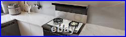 28 Cooktop Double Burner Built-in Natural Gas Stove Hob Kitchen Stainless Steel
