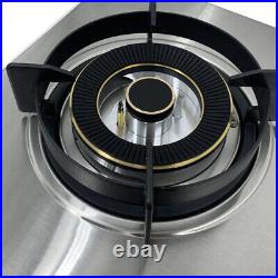 28 LPG/Propane Gas Cooktop Built-in Gas Stove with 2 Burners Stainless Steel US