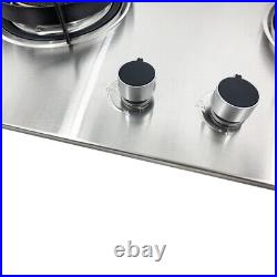 28 NG Gas Cooktop Built-in Gas Stove Stainless Steel with2 Burners