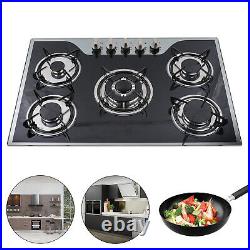 30.3 Gas Cooktop 5 Burners Gas Stove gas hob stovetop Tempered Glass Cooktop