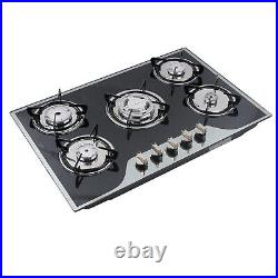 30 35.4 Gas Cooktop Built in Gas Stove 5 Burners Gas Stoves LPG/NG Gas Cooker