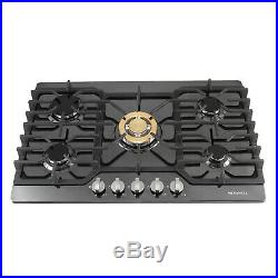 30 5 Burners Built-In Stove Top Gas Cooktop Kitchen Easy to Clean Gas Cooking