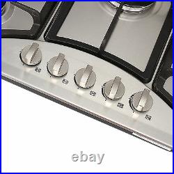 30 5 Burners Built-In Stove Top Gas Cooktop Kitchen NG/LPG Gas Cooking USA