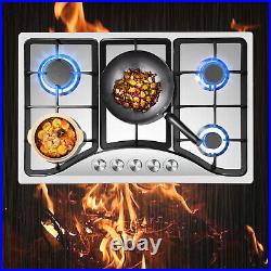 30 5 Burners Stainless Steel Built-in Gas Hob/Stove/Cooktop LPG/NG Dual Fuel