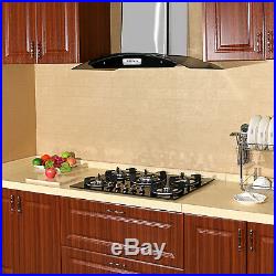 30 Built-in Cooktop Stove LPG/NG Gas Hob with5 Burners Countertop Tempered Glass