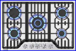 30 Built-in Gas Cooktop 5 Burners Stainless Steel Thermocouple Protection