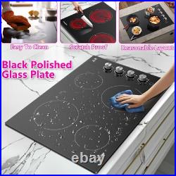 30 Electric Ceramic Cooktop 4 Burner Built-In Radiant Stove Knob Control ETL 30 Electric Ceramic Cooktop 4 Burner Built-In Radiant Stove Knob Control ETL