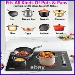 30 Electric Ceramic Cooktop 4 Burner Built-In Radiant Stove Knob Control ETL 30 Electric Ceramic Cooktop 4 Burner Built-In Radiant Stove Knob Control ETL