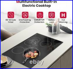 30 Electric Cooktop 4 Burner 240V Sensor Touch Control Ceramic Glass Cooktop