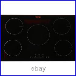 30'' Electric Cooktop 5 Burners Built-in Magnetic Cooktop 9200W 9 Heating Level