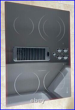 30 GE Profile Electric Downdraft Cooktop Radiant Ceramic Glass Black JP989BK1BB