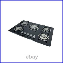 30 Gas Cooktop Built in Gas Stove 5 Burners Gas Stoves LPG/NG Convertible US