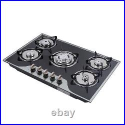 30 Gas Cooktop Five Burners Gas Stove Cooking Gas Hob Built-in Gas Stove New
