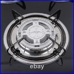 30 Gas Cooktop Stove Top 5 Burners LPG/NG Dual Fuel Stainless Steel Built-In