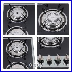 30 Gas Cooktop Stove Top 5 Burners LPG/NG Dual Fuel Stainless Steel Built-In