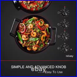 30 In. 4 Elements Ceramic Glass Surface Radiant Electric Cooktop in Black with K