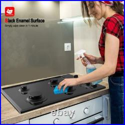 30 In. Gas Cooktop 4 Sabaf Sealed Burners Heavy Duty withZinc Alloy Knobs NG/LPG