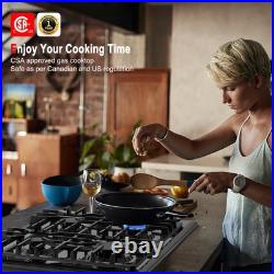 30 In. Gas Cooktop 4 Sabaf Sealed Burners Heavy Duty withZinc Alloy Knobs NG/LPG