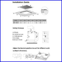 30 In. Smooth Surface Built in Induction Modular Cooktop in Black with 4 Element