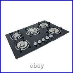 30 Inch 5 Burners Built-In Stove Top Gas Cooktop Kitchen NG/LPG Gas Cooking