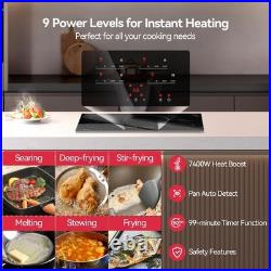 30 Inch Built-in Induction Cooktop 7400W with4 Boost Burner 240V Child Safety Lock