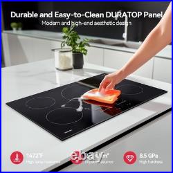 30 Inch Built-in Induction Cooktop 7400W with4 Boost Burner 240V Child Safety Lock