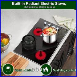 30 Inch Cooktop 4 Burners Built-In Electric Stove Glass Protection 6700W