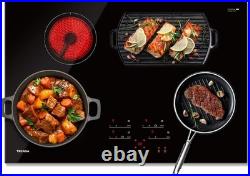30 Inch Electric Cooktop 4 Burners with Child Safety Lock & Timer 240V NO Plug
